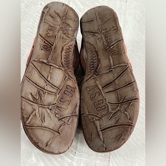 A.S.98 Women's Boho Reiley Floral Whiskey Brown Leather Sandals EU 41 US 10 NWT - Picture 12 of 13